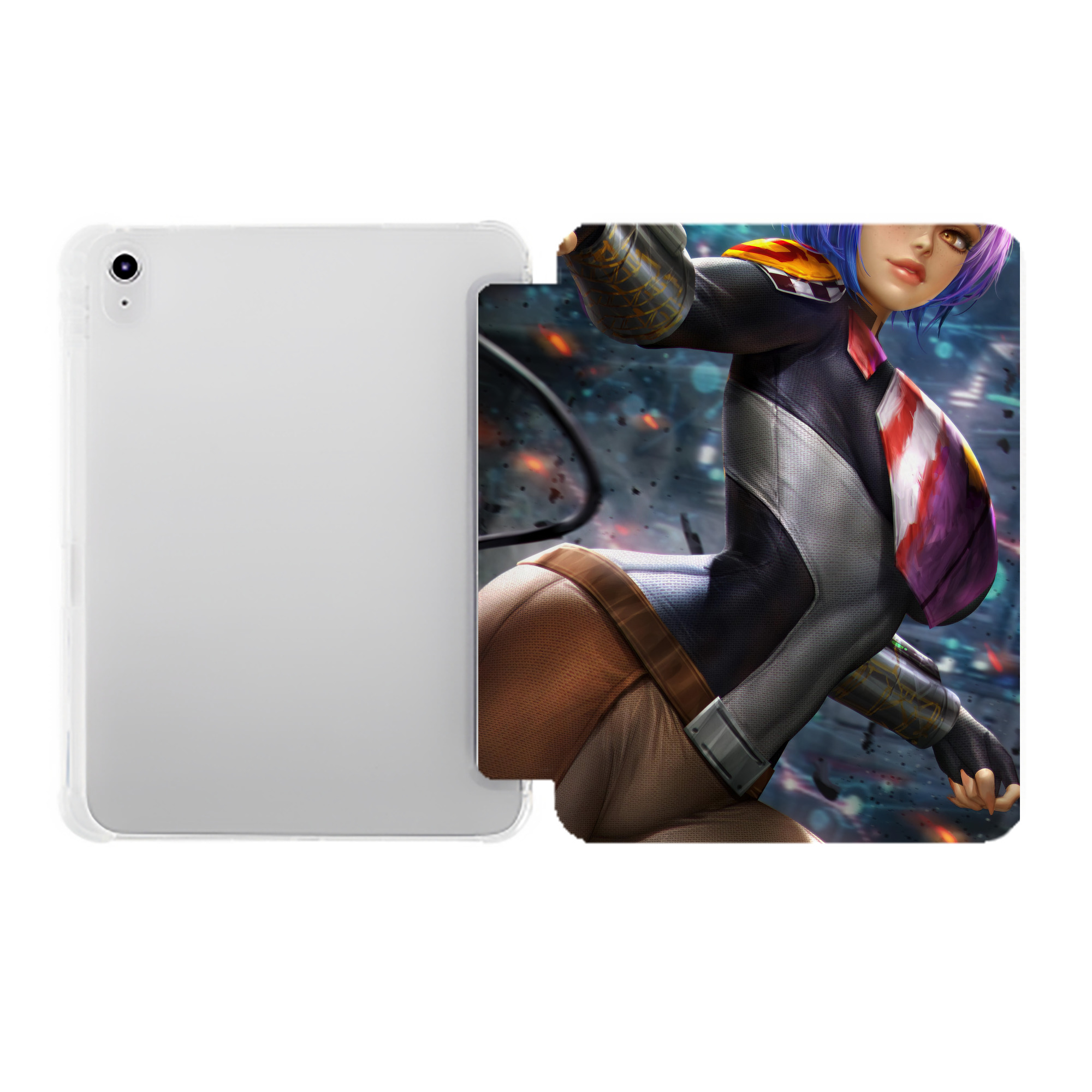 （画像用） スター・ウォーズ Star Wars IPad ケース ペン収納付き 三つ折りスタンド PUレザー×シリコン 対応機種9.5/10.5/10.9インチ